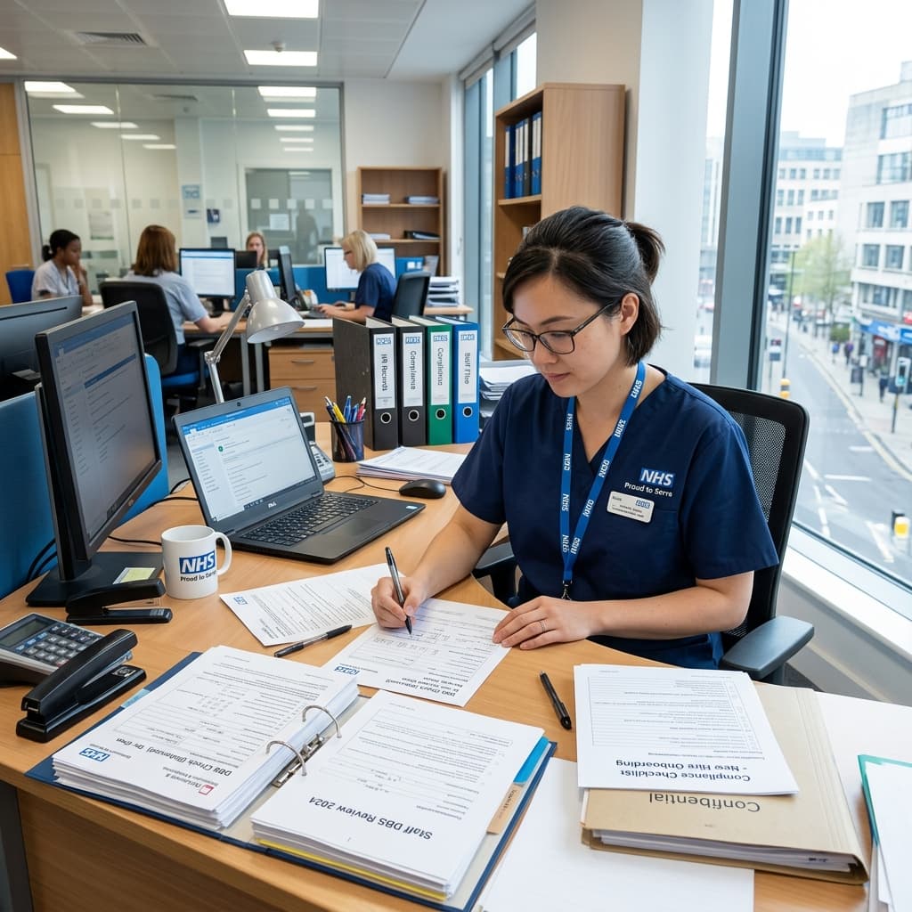 Healthcare assistant at work